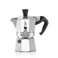 Bialetti Caffettiera Moka Express 6 Tazze, Manico anti scottatura, Non adatta a induzione, 6 Tazze (270 ml), Alluminio