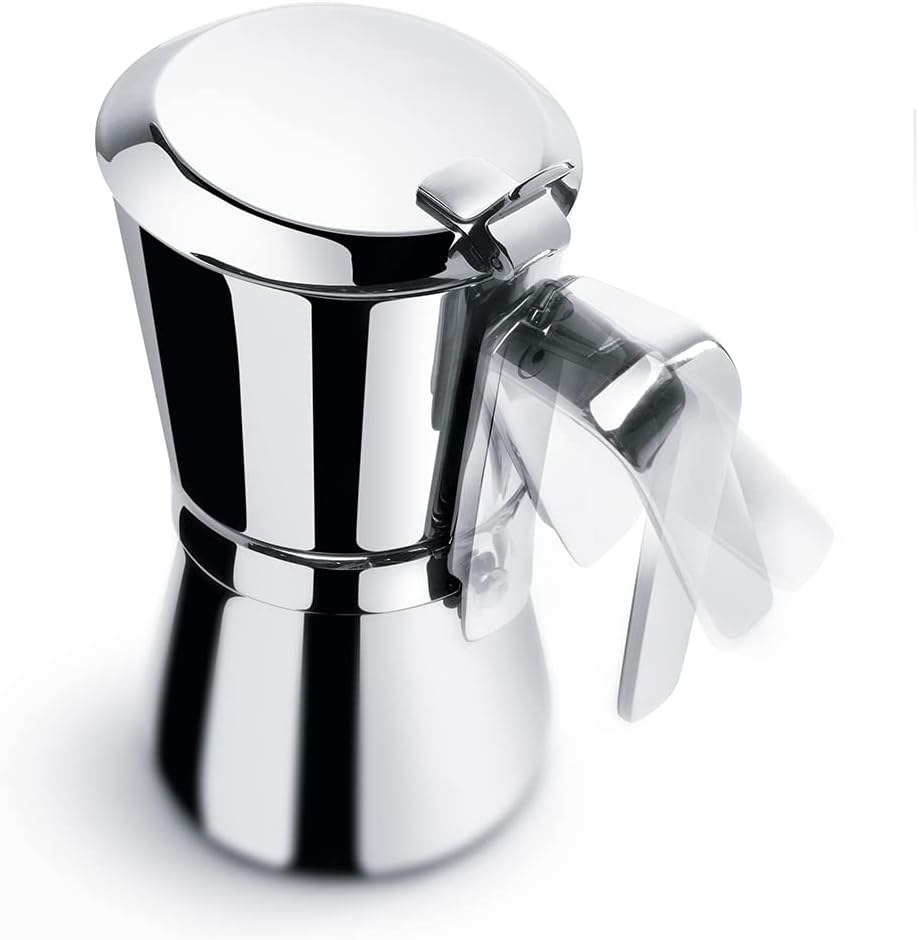 Giannini Caffettiera Giannina Restyling 3/1 tazza Acciaio inox Adatta all'induzione Made In Italy