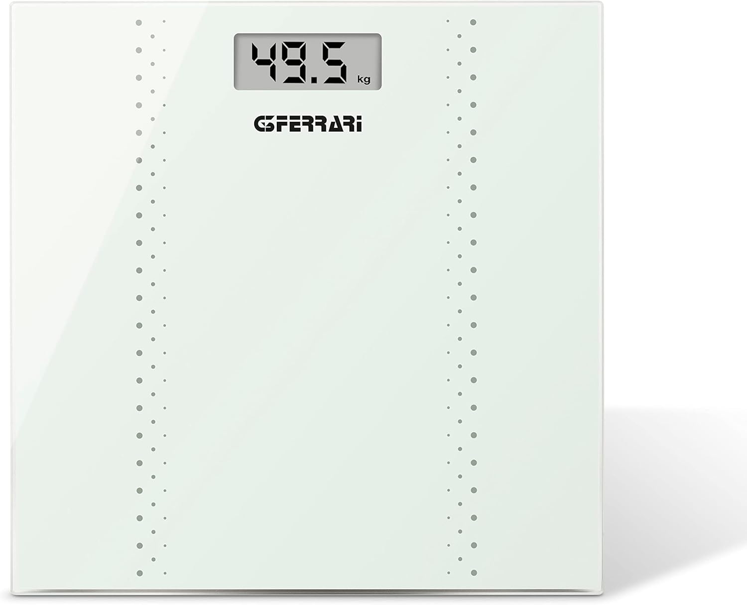 G3 Ferrari G30052 Bilancia Pesapersone Digitale "Fisik", 100 g / 150 kg, Vetro temperato, Bianca