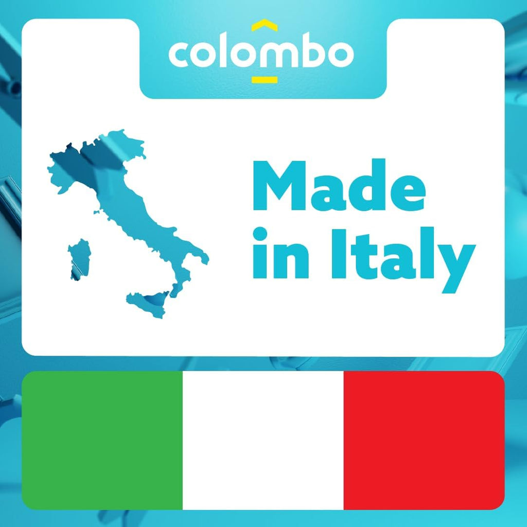 Colombo Stendino da Terra Marino | Stendibiancheria da Pavimento in Resina da Interno ed Esterno, Stendino con Ali Estensibili | 20 Metri di Stenditura | Colori Assortiti | Made in Italy