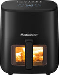 Melchioni Family | Marianna New, Friggitrice ad Aria 5L, Compatta, Touch Display, 7 Programmi, Antiaderente, Timer 60 Min, Temperatura 80°-200°C, Controllo Cottura Senza Aprire lo Sportello