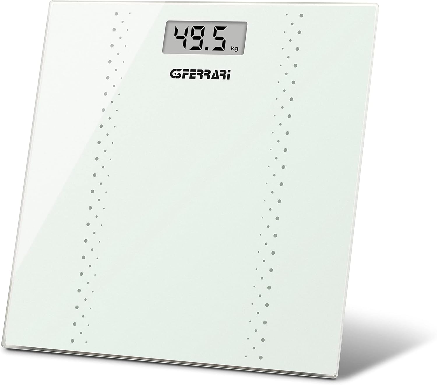 G3 Ferrari G30052 Bilancia Pesapersone Digitale "Fisik", 100 g / 150 kg, Vetro temperato, Bianca