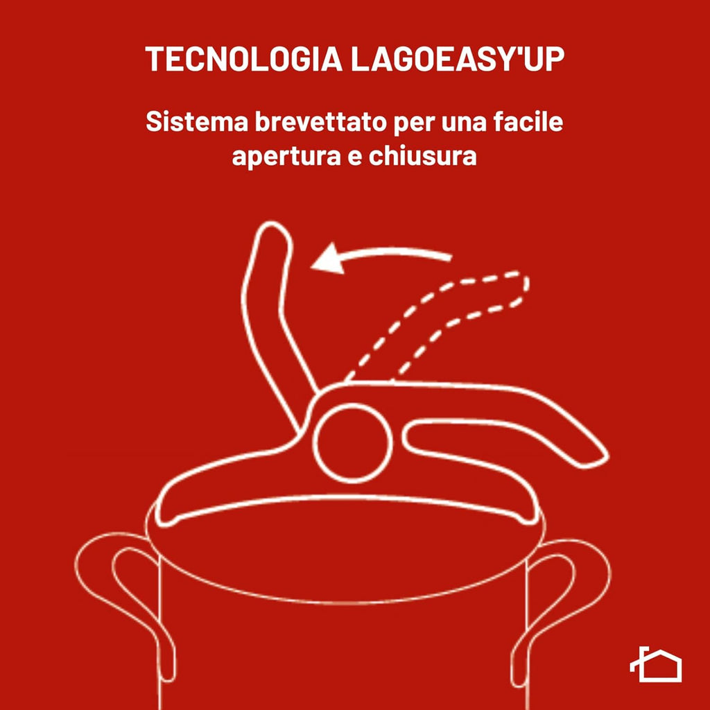 Lagostina Mia Pentola a Pressione 5 L in Acciaio Inox 18/10 Ø 22 cm, Pentola Induzione e Gas, Coperchio con Apertura Facilitata, Fondo a tre Strati, Lavabile in Lavastoviglie