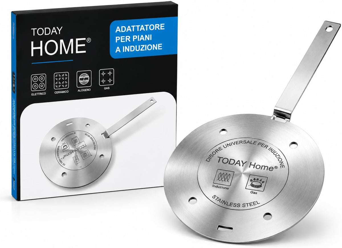 Adattatore per Piano a Induzione 24 cm Acciaio Inox, Today Home®