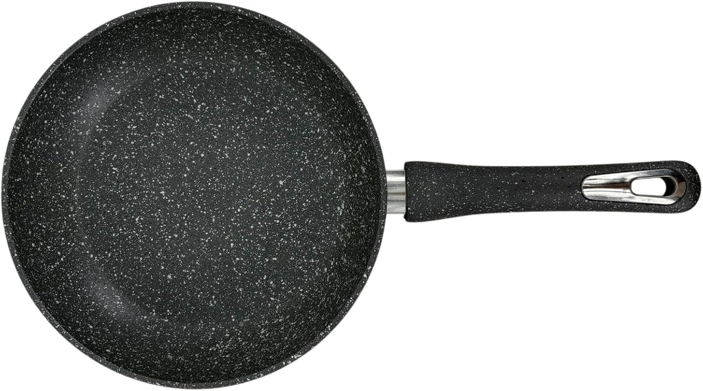 Today Home,Padella Antiaderente Effetto Pietra, Lady Stone, 32cm, Rivestimento Antiaderente PFOA Free,Adatta a Tutti i Piani e Induzione,Manico Ergonomico,Fondo Full Induction,Colore Grigio Granito