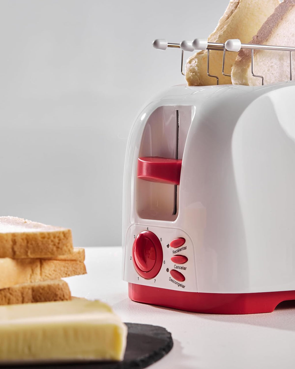 G3 Ferrari G10179 Tostapane To-Stàr, 800 Watt, Pinze INOX, Ampie fessure per toast farciti, Vassoio raccogli briciole, 7 livelli di cottura, Bianco