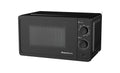 Melchioni Family Microonde 20L con Grill - ONDA - 800W - Dimensioni 46x32x26 cm - Timer 1–35 Minuti - Piatto in Vetro e Apertura con Pulsante - Nero