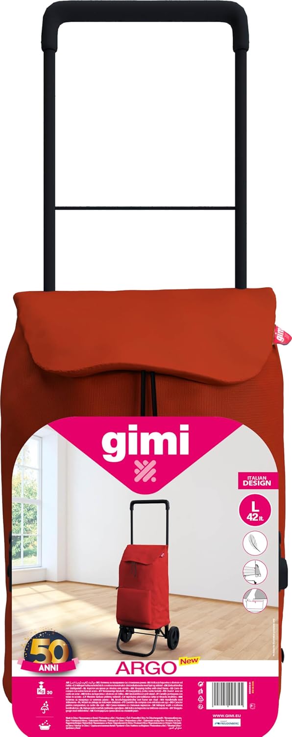 GIMI Carrello Spesa New Argo Rosso