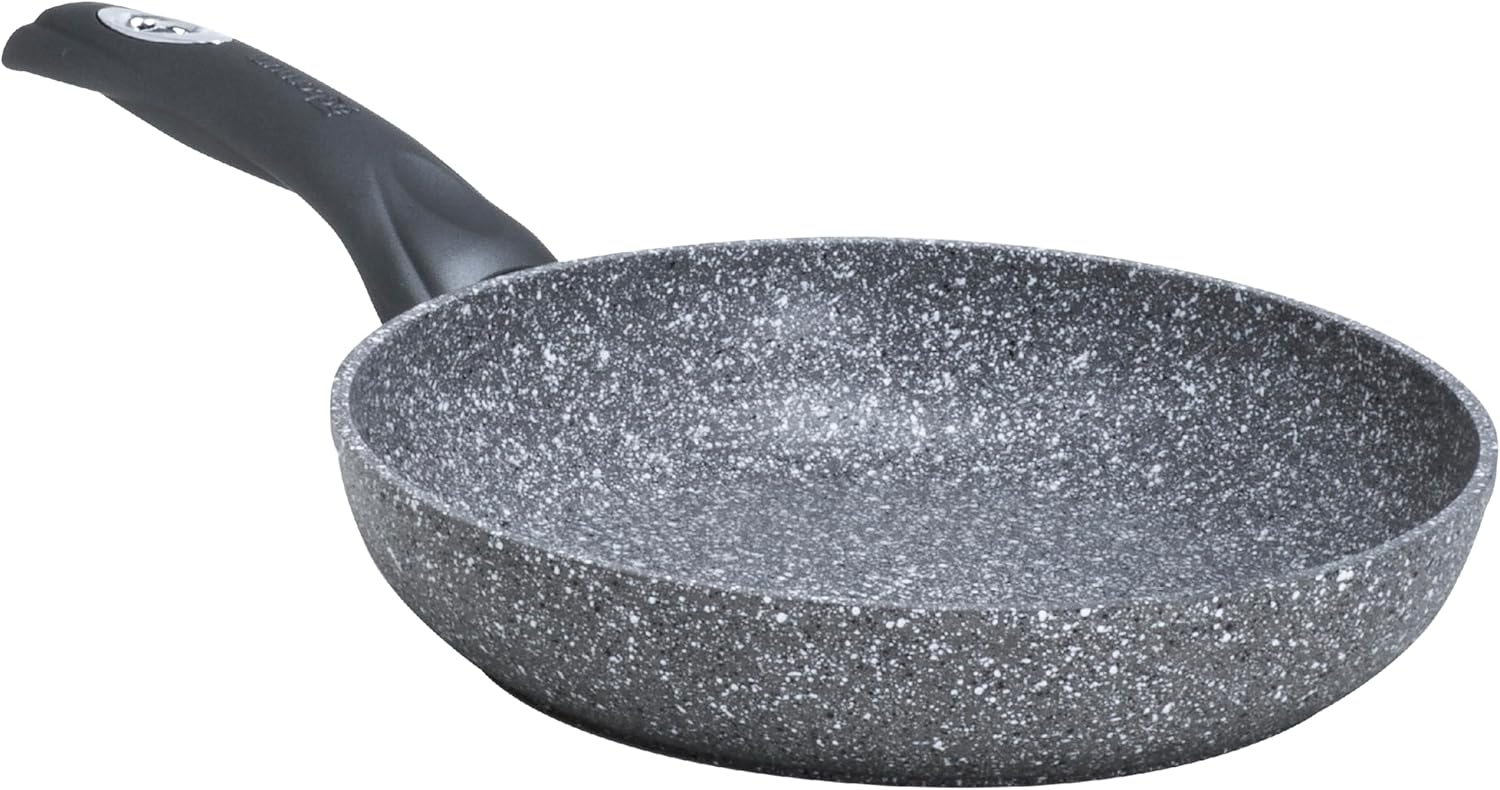Aeternum, Madame Petravera 3.0, Tris Padelle 20/24/28 cm, Alluminio, Full Induction, Adatte all'induzione, Grigio Petravera