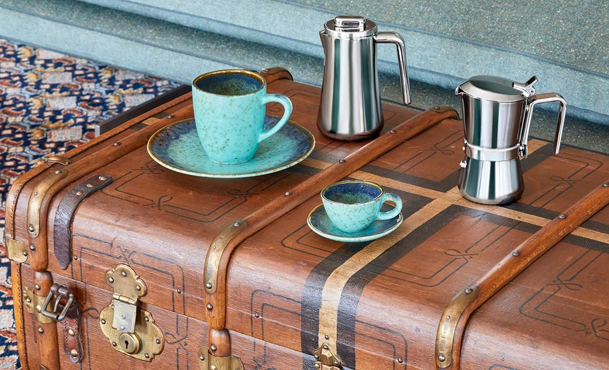 Giannini Caffettiera Giannina Restyling 3/1 tazza Acciaio inox Adatta all'induzione Made In Italy