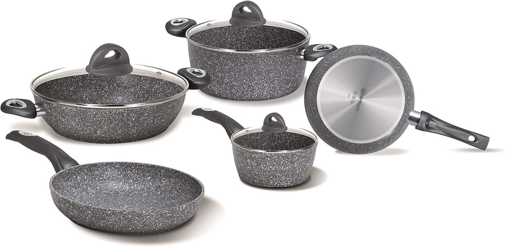 Aeternum, Madame Petravera 3.0, Batteria 8 pezzi,Ideale per Induzione, Full Induction, Grigio