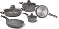 Aeternum, Madame Petravera 3.0, Batteria 8 pezzi,Ideale per Induzione, Full Induction, Grigio