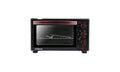 G3 Ferrari G10135 Forno Elettrico Ventilato "Il Moro 20 Plus",1380W, 20 Litri, 100-230°C, Antiaderente, Nero/Rosso