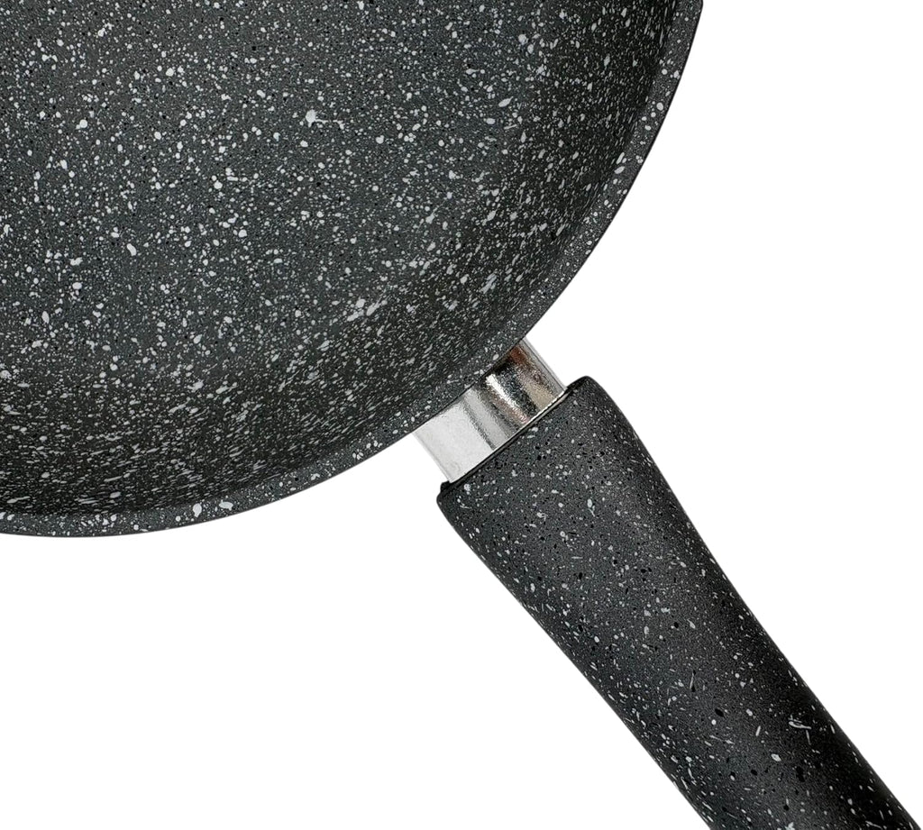 Today Home,Padella Antiaderente Effetto Pietra, Lady Stone, 32cm, Rivestimento Antiaderente PFOA Free,Adatta a Tutti i Piani e Induzione,Manico Ergonomico,Fondo Full Induction,Colore Grigio Granito